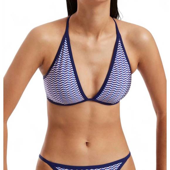 NEW JETS amoudi soft triangle bikini top in sapphire - Picture 4 of 4